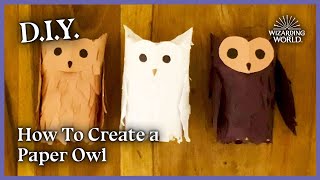 Paper Owl Craft  Make It Magic [upl. by Litsyrk248]