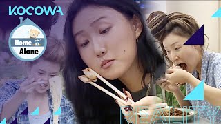 Mukbang quotHome Alonequot Hwasas Legendary Eating Show [upl. by Crescint]