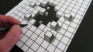 How to Draw a Hole 3D Illusion [upl. by Odradlig]