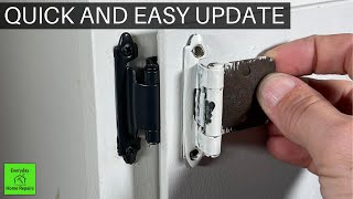 Installing New Face Mount Cabinet Hinges [upl. by Mendy]