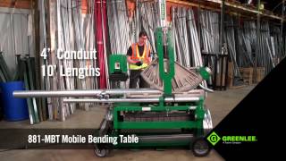 Greenlee 881MBT Mobile Bending Table [upl. by Wenn]