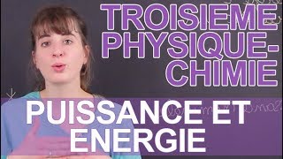 Puissance et énergie  PhysiqueChimie  3e  Les Bons Profs [upl. by Eelyam]