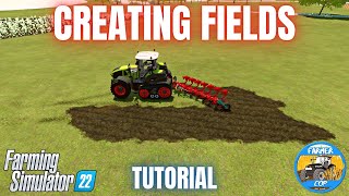 HOW TO CREATE NEW FIELDS  Farming Simulator 22 [upl. by Kcirevam]