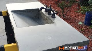 DIY CONCRETE SINK Part 1 of 2 [upl. by Dickson]