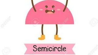 Easy explanation of Shape semicircle for kids kindergarten [upl. by Valeta679]