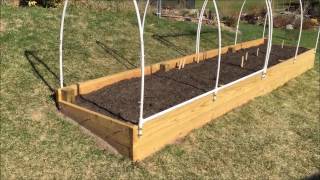 Raised Garden Bed  How to Make an EasyAccess Cover [upl. by Eecart889]