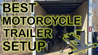 BEST MOTORCYCLE TRAILER SET UP [upl. by Tilla289]