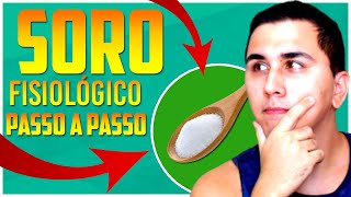 Como fazer SORO FISIOLÓGICO Caseiro para LAVAGEM NASAL [upl. by Akinad]