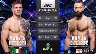 MARVIN VETTORI VS ROMAN DOLIDZE FULL FIGHT UFC 286 [upl. by Ellinger]