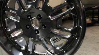 Powder Coating Wheels in Black Chrome [upl. by Suiramed750]