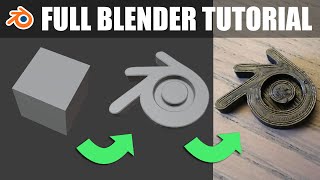 Full Blender Tutorial  for 3D Modeling and 3D Printing [upl. by Nrubloc]