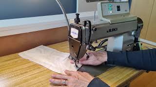 Juki DDL55506 SC120 Straight Stitch Demo [upl. by Larine]