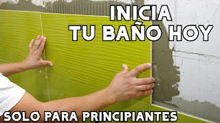 COMO colocar cerámica EN UN BAÑO👉 APRENDE HOY [upl. by Tirrej]