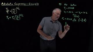 Adiabatic Compression Example [upl. by Leslee]