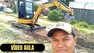 COMO OPERAR UMA MINI ESCAVADEIRA HIDRÁULICA CATERPILLAR 3035E  TÉCNICAS DE OPERAÇÃO [upl. by Drooff]