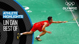 Lin Dans 🇨🇳 Best Badminton Moments at the Olympics  Athlete Highlights [upl. by Suoinuj]