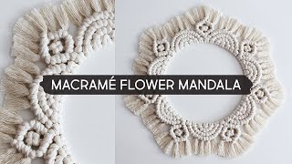 DIY Macramé Flower Mandala [upl. by Rame]