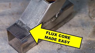 Gasless Flux Core Welding Basics for Beginners [upl. by Rehtaeh783]