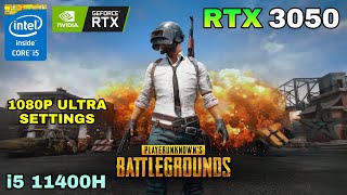 PUBG  RTX 3050 Laptop  i511400H  1080P Ultra Settings [upl. by Timmie574]