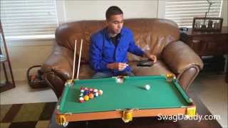 Club Fun Tabletop Mini Pool Table  SwagDaddy [upl. by Aikkan]